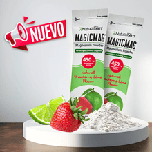 Cargar imagen en el visor de la galería, MagicMag® Stick Packs de 30 Unidades | Viaje-Travel | Fresa-Lima | Suplemento Citrato de Magnesio | Apoyo Relajante y Calmante*