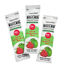 Cargar imagen en el visor de la galería, NUEVO MagicMag® Stick Packs de 30 Unidades | Viaje-Travel | Fresa-Lima | Suplemento Citrato de Magnesio | Apoyo Relajante y Calmante*