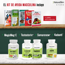 Cargar imagen en el visor de la galería, Kit de Ayuda Masculina | Envío GRATIS - Testosterin, Somarenew, MagicMag C, Kadsorb y Libro de Frank Suárez