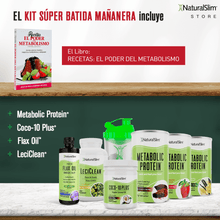 Cargar imagen en el visor de la galería, Kit Súper Batida Mañanera  - 3 Frascos de Batida, Coco-10 Plus, FlaxOil, LeciClean, Libro de Recetas + Shaker de Regalo | Envío GRATIS
