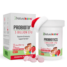 Cargar imagen en el visor de la galería, NaturalKids® PROBIOTICS™ | Probióticos masticable | Apoyo digestivo e inmunológico* para niños