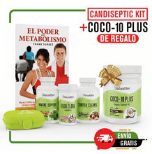 Cargar imagen en el visor de la galería, Combo Candiseptic Kit + Aceite de Coco de Regalo | Limpieza de Hongo Candida Albicans y libro de Frank Suárez