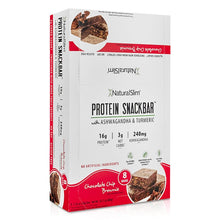 Cargar imagen en el visor de la galería, NaturalSlim® Protein Snackbar™ Chocolate Chip Brownie | Barras de proteína