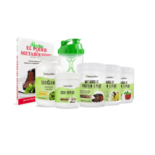 Cargar imagen en el visor de la galería, Kit Súper Batida Mañanera C PLUS - 3 Frascos de Batida, Coco-10 Plus, FlaxOil, LeciClean, Libro de Recetas + Shaker de Regalo | Envío GRATIS