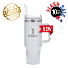 Cargar imagen en el visor de la galería, NaturalSlim® Tumbler (Limited Edition White) - Vaso térmico de acero inoxidable | 40 oz