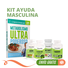 Cargar imagen en el visor de la galería, Kit de Ayuda Masculina | Envío GRATIS - Testosterin, Somarenew, MagicMag C, Kadsorb y Libro de Frank Suárez
