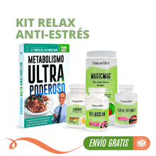 Cargar imagen en el visor de la galería, Kit Relax Anti-Estrés | Envío GRATIS - MagicMag, Kadsorb, Stress Defender, RelaxSlim y Libro de Frank Suárez