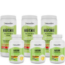 Cargar imagen en el visor de la galería, (3) MagicMag; (3) Kadsorb / Fresa-Lima Dúo Dinámico (MagicMag® & Kadsorb®) | Magnesio y Potasio El-poder-del-metabolismo-frank-suarez adelgazar naturalmente metabolismotv unimetab candiseptic kit de candida mejorar el metabolismo y la salud