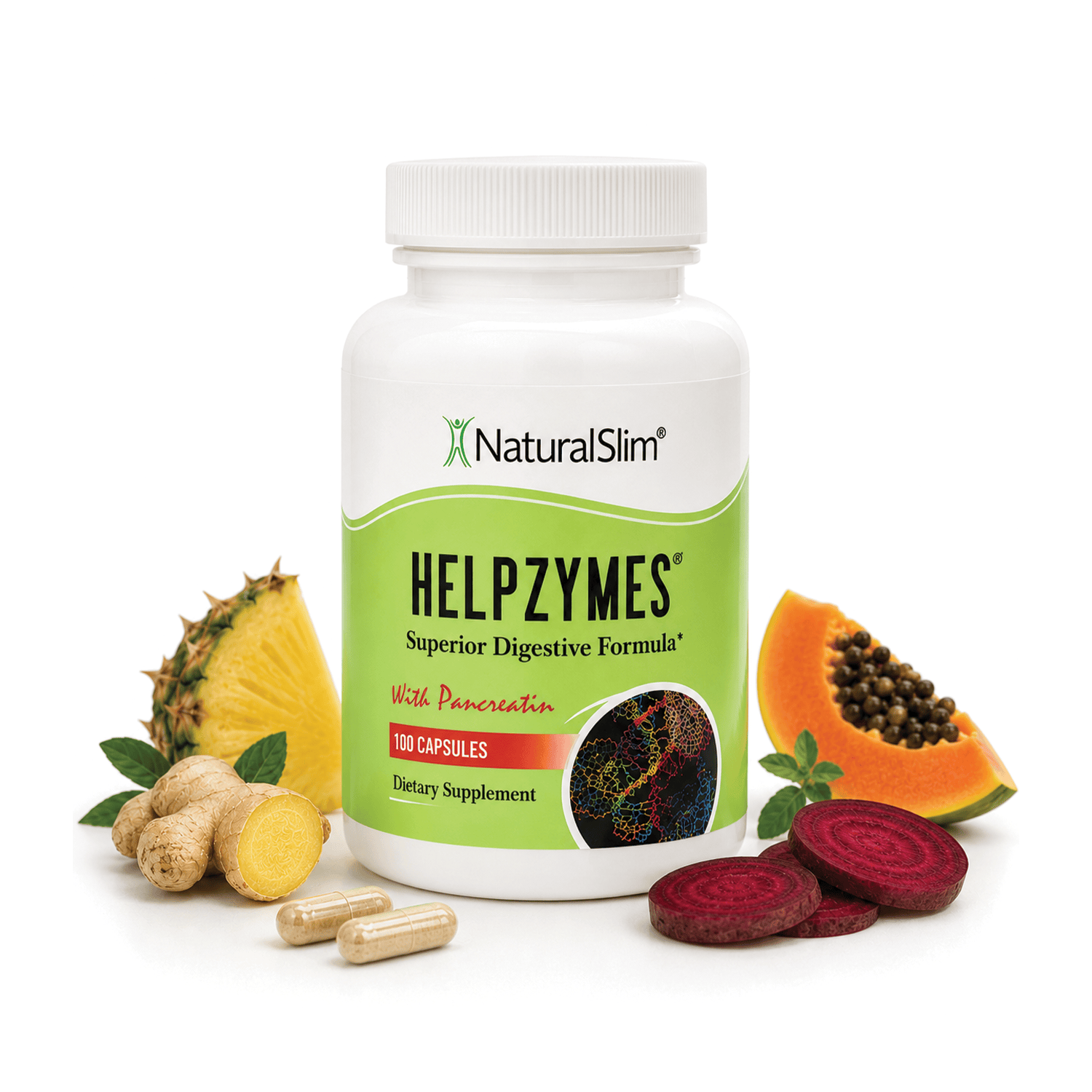 1 frasco Helpzymes Helpzymes® | Enzimas Digestivas El-poder-del-metabolismo-frank-suarez adelgazar naturalmente metabolismotv unimetab candiseptic kit de candida mejorar el metabolismo y la salud