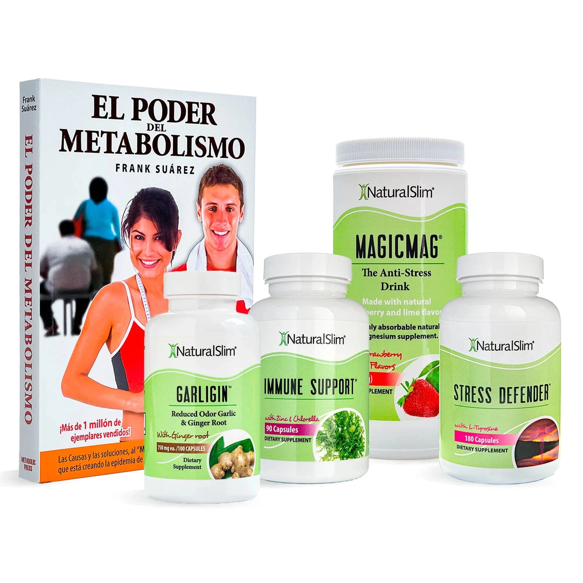 Kit+Libro Kit Immune Support™ | Envío GRATIS - Immune Support, Garligin, MagicMag, Stress Defender y Libro de Frank Suárez El-poder-del-metabolismo-frank-suarez adelgazar naturalmente metabolismotv unimetab candiseptic kit de candida mejorar el metabolismo y la salud