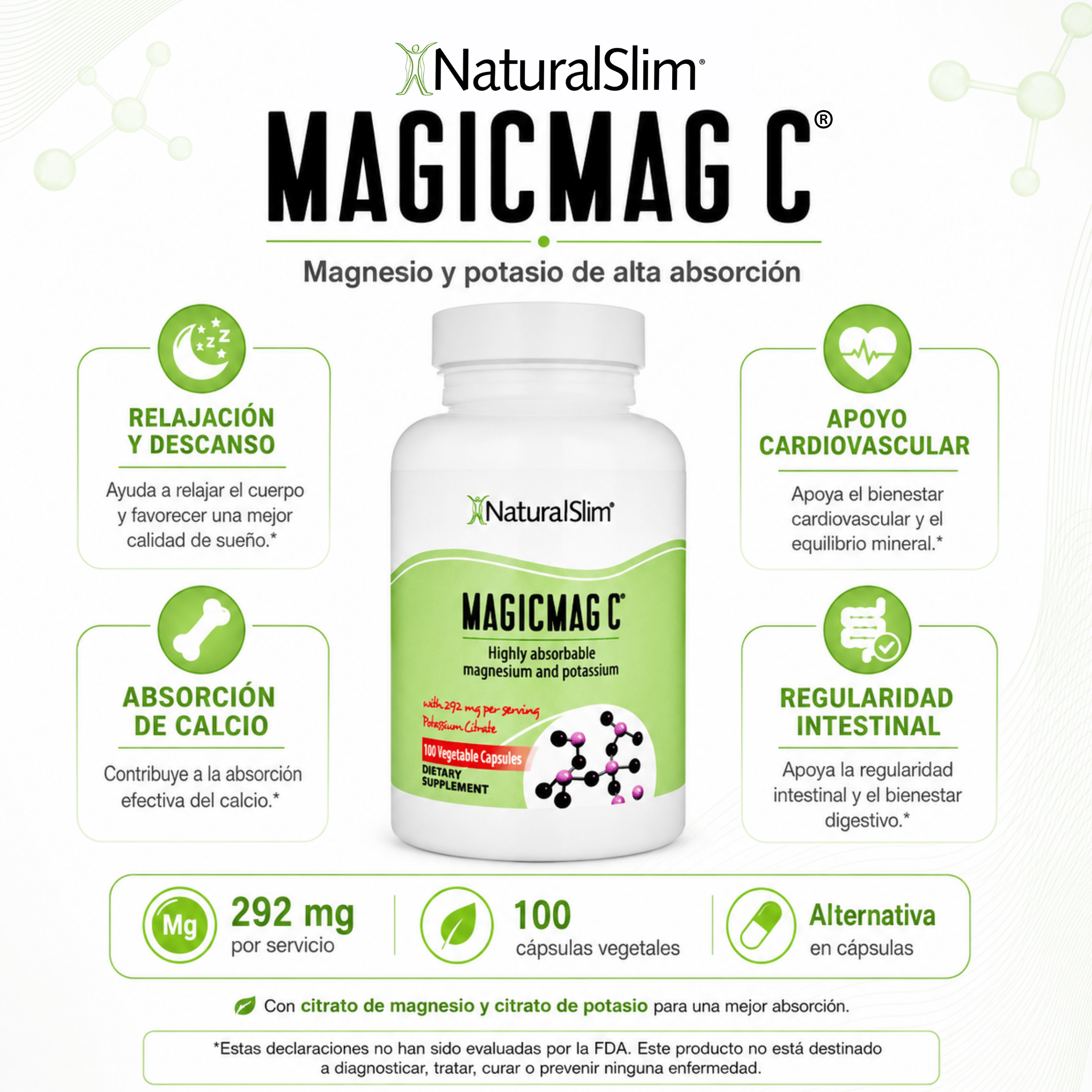 MagicMag® C | Citrato de Magnesio en Cápsula El-poder-del-metabolismo-frank-suarez adelgazar naturalmente metabolismotv unimetab candiseptic kit de candida mejorar el metabolismo y la salud