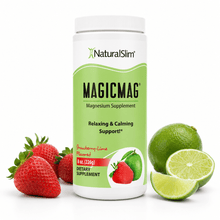 Cargar imagen en el visor de la galería, MagicMag® - Anti-Stress Drink | Bebida de Citrato de Magnesio *Sabor Strawberry and Lime (Fresa y Lima) El-poder-del-metabolismo-frank-suarez adelgazar naturalmente metabolismotv unimetab candiseptic kit de candida mejorar el metabolismo y la salud
