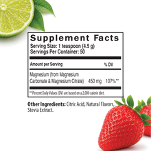 Cargar imagen en el visor de la galería, MagicMag® - Anti-Stress Drink | Bebida de Citrato de Magnesio *Sabor Strawberry and Lime (Fresa y Lima) El-poder-del-metabolismo-frank-suarez adelgazar naturalmente metabolismotv unimetab candiseptic kit de candida mejorar el metabolismo y la salud