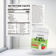 Cargar imagen en el visor de la galería, Metabolic Protein® C-Plus Strawberry | Batida de proteína de “whey” reforzada con Vitamina C de fresa El-poder-del-metabolismo-frank-suarez adelgazar naturalmente metabolismotv unimetab candiseptic kit de candida mejorar el metabolismo y la salud