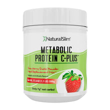 Cargar imagen en el visor de la galería, 1 Batida Strawberry Metabolic Protein® C-Plus Strawberry | Batida de proteína de “whey” reforzada con Vitamina C de fresa El-poder-del-metabolismo-frank-suarez adelgazar naturalmente metabolismotv unimetab candiseptic kit de candida mejorar el metabolismo y la salud