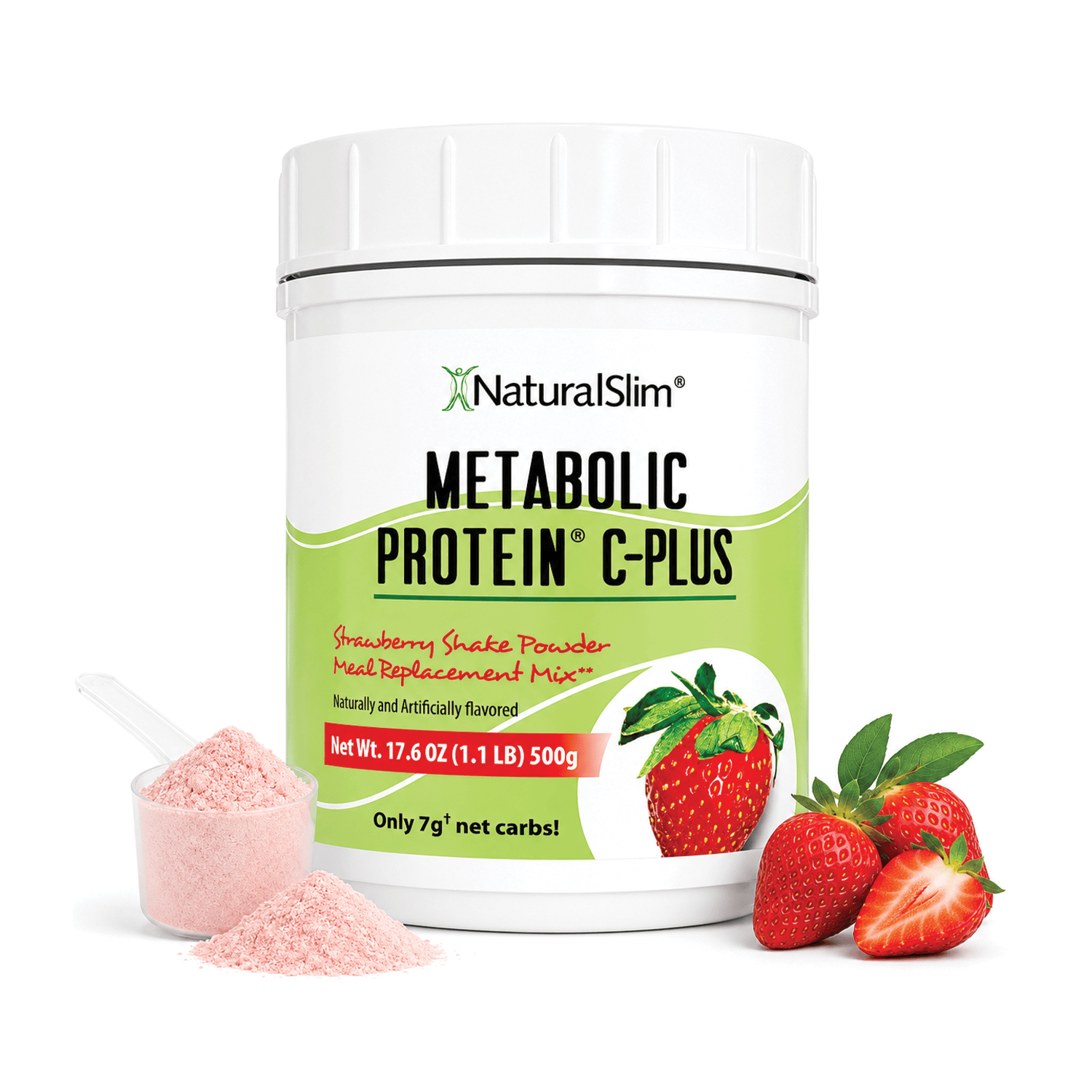 1 Batida Strawberry Metabolic Protein® C-Plus Strawberry | Batida de proteína de “whey” reforzada con Vitamina C de fresa El-poder-del-metabolismo-frank-suarez adelgazar naturalmente metabolismotv unimetab candiseptic kit de candida mejorar el metabolismo y la salud