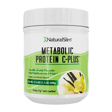 Cargar imagen en el visor de la galería, 1 Batida Vainilla Metabolic Protein® C-Plus Vainilla | Batida de "Whey" reforzada con Vitamina C El-poder-del-metabolismo-frank-suarez adelgazar naturalmente metabolismotv unimetab candiseptic kit de candida mejorar el metabolismo y la salud