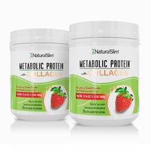 Cargar imagen en el visor de la galería, 2 METABOLIC PROTEIN™ COLLAGEN - STRAWBERRY METABOLIC PROTEIN® with COLLAGEN - STRAWBERRY | Batida de proteína de “whey” sabor a Fresa con Colágeno El-poder-del-metabolismo-frank-suarez adelgazar naturalmente metabolismotv unimetab candiseptic kit de candida mejorar el metabolismo y la salud