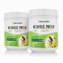 Cargar imagen en el visor de la galería, 2 METABOLIC PROTEIN™ COLLAGEN - VANILLA METABOLIC PROTEIN® with COLLAGEN - VANILLA | Batida de proteína de “whey” sabor Vainilla con Colágeno El-poder-del-metabolismo-frank-suarez adelgazar naturalmente metabolismotv unimetab candiseptic kit de candida mejorar el metabolismo y la salud