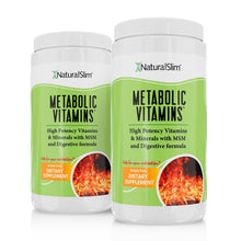 Cargar imagen en el visor de la galería, (2) Frasco Metabolic Vitamins Metabolic Vitamins® | Vitaminas Potentes | Multivitaminas y Minerales El-poder-del-metabolismo-frank-suarez adelgazar naturalmente metabolismotv unimetab candiseptic kit de candida mejorar el metabolismo y la salud
