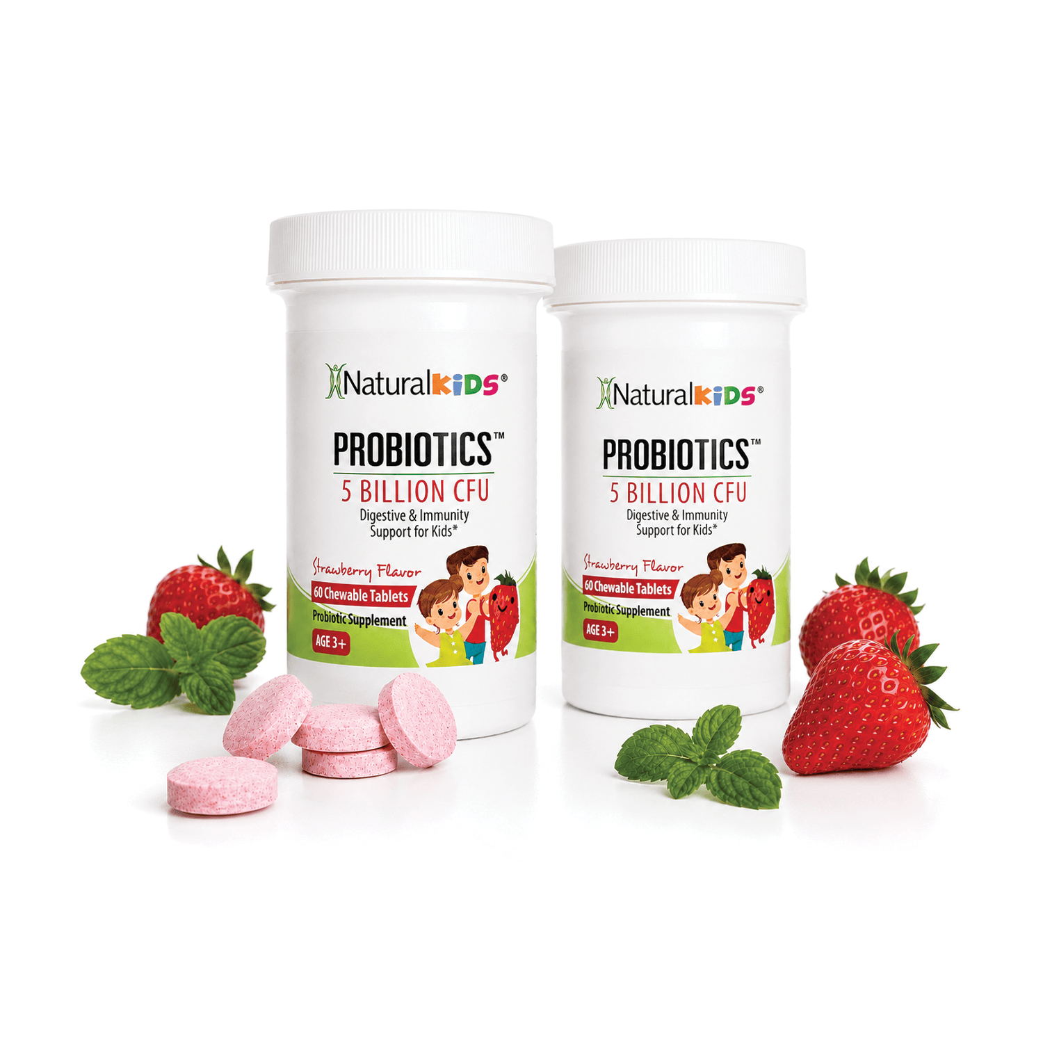 2 frascos PROBIOTICS™ NaturalKids® PROBIOTICS™ | Probióticos masticable | Apoyo digestivo e inmunológico* para niños El-poder-del-metabolismo-frank-suarez adelgazar naturalmente metabolismotv unimetab candiseptic kit de candida mejorar el metabolismo y la salud