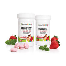 Cargar imagen en el visor de la galería, 2 frascos PROBIOTICS™ NaturalKids® PROBIOTICS™ | Probióticos masticable | Apoyo digestivo e inmunológico* para niños El-poder-del-metabolismo-frank-suarez adelgazar naturalmente metabolismotv unimetab candiseptic kit de candida mejorar el metabolismo y la salud