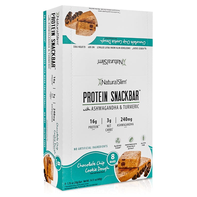 (1) Caja NaturalSlim® Protein Snackbar™ Chocolate Chip Cookie Dough | Barras de proteína El-poder-del-metabolismo-frank-suarez adelgazar naturalmente metabolismotv unimetab candiseptic kit de candida mejorar el metabolismo y la salud