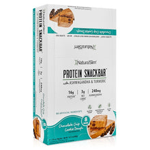 Cargar imagen en el visor de la galería, (1) Caja NaturalSlim® Protein Snackbar™ Chocolate Chip Cookie Dough | Barras de proteína El-poder-del-metabolismo-frank-suarez adelgazar naturalmente metabolismotv unimetab candiseptic kit de candida mejorar el metabolismo y la salud