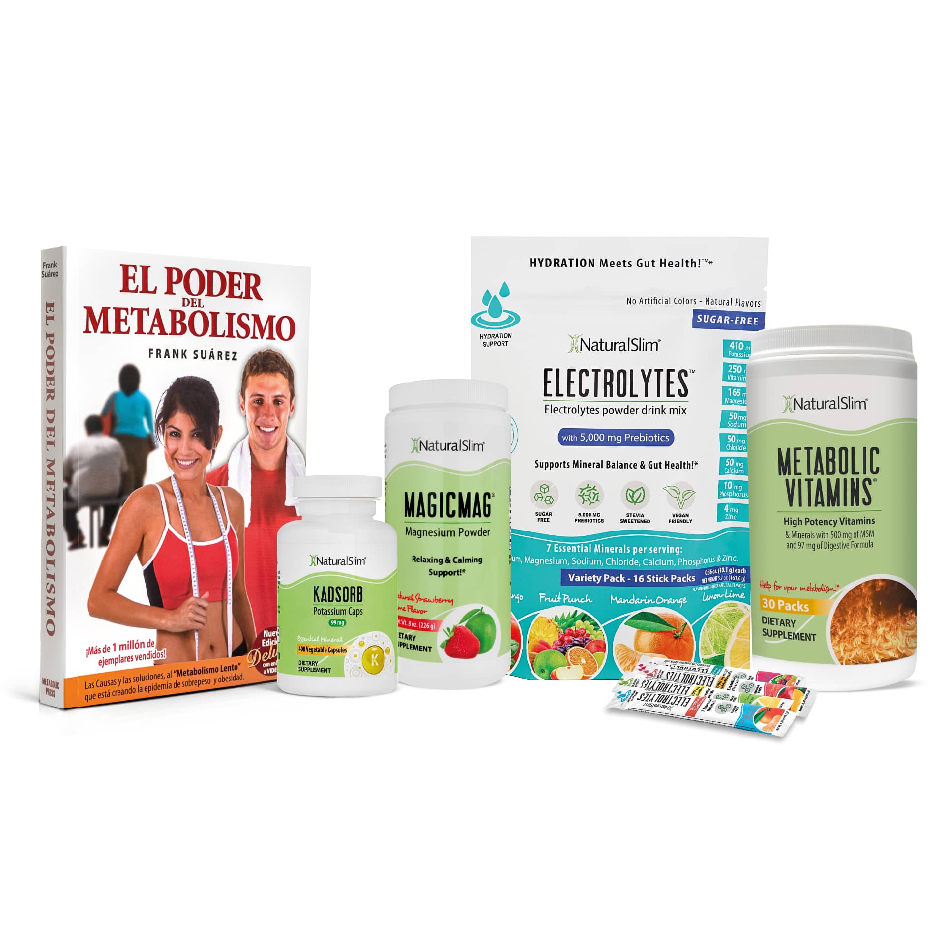 NEW Athletic Metabolic Kit™ | NaturalSlim® Electrolytes™, MagicMag®, Metabolic Vitamins®, Kadsorb® y Libro de Frank Suárez El-poder-del-metabolismo-frank-suarez adelgazar naturalmente metabolismotv unimetab candiseptic kit de candida mejorar el metabolismo y la salud
