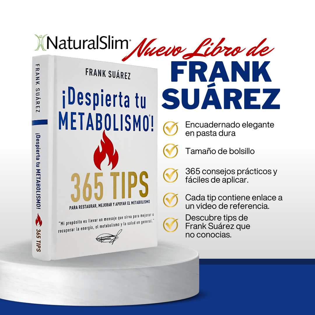 Libro NUEVO Libro ¡Despierta tu Metabolismo! 365 Tips para Restaurar, Mejorar y Apoyar el Metabolismo El-poder-del-metabolismo-frank-suarez adelgazar naturalmente metabolismotv unimetab candiseptic kit de candida mejorar el metabolismo y la salud