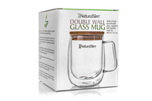 Cargar imagen en el visor de la galería, Taza para bebidas frías o calientes de NaturalSlim® | Double Wall Glass Mug El-poder-del-metabolismo-frank-suarez adelgazar naturalmente metabolismotv unimetab candiseptic kit de candida mejorar el metabolismo y la salud