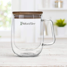 Cargar imagen en el visor de la galería, Taza para bebidas frías o calientes de NaturalSlim® | Double Wall Glass Mug El-poder-del-metabolismo-frank-suarez adelgazar naturalmente metabolismotv unimetab candiseptic kit de candida mejorar el metabolismo y la salud