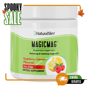 *NUEVO* MagicMag® Rasberry-Lemon (Frambuesa-Limón) Anti-Stress Drink | Bebida de Magnesio *Apoyo relajante y calmante