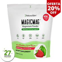 Cargar imagen en el visor de la galería, NUEVO MagicMag® Stick Packs de 30 Unidades | Viaje-Travel | Fresa-Lima | Suplemento Citrato de Magnesio | Apoyo Relajante y Calmante*
