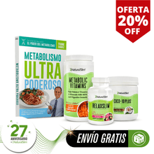 Cargar imagen en el visor de la galería, Kit Energía Abundante  | Envío GRATIS - Metabolic Vitamins, RelaxSlim, Coco 10-Plus y Libro de Frank Suárez
