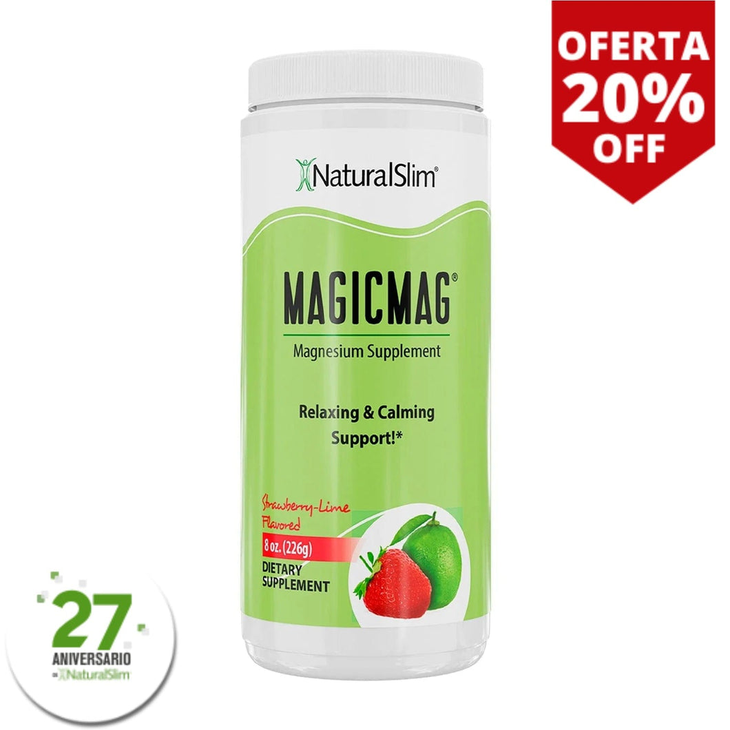 MagicMag® - Anti-Stress Drink | Bebida de Citrato de Magnesio *Sabor Strawberry and Lime (Fresa y Lima)