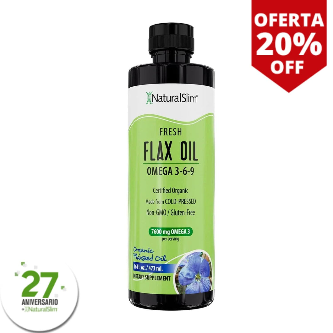 Flax Oil | Aceite de Lino con Omega 3-6-9