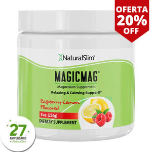 *NUEVO* MagicMag® Rasberry-Lemon (Frambuesa-Limón) Anti-Stress Drink | Bebida de Magnesio *Apoyo relajante y calmante
