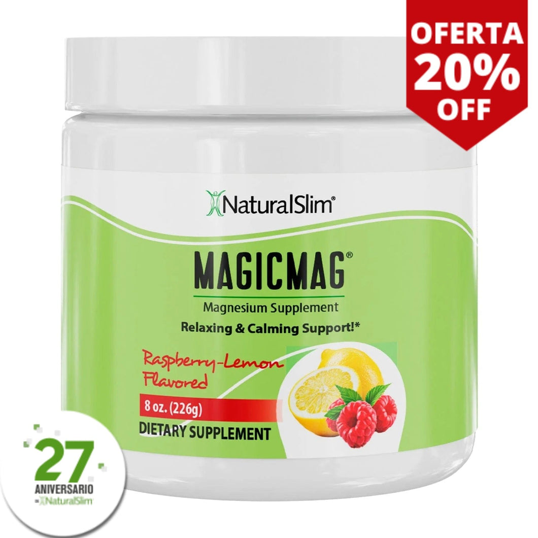 *NUEVO* MagicMag® Rasberry-Lemon (Frambuesa-Limón) Anti-Stress Drink | Bebida de Magnesio *Apoyo relajante y calmante