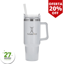 Cargar imagen en el visor de la galería, NaturalSlim® Tumbler (Limited Edition White) - Vaso térmico de acero inoxidable | 40 oz
