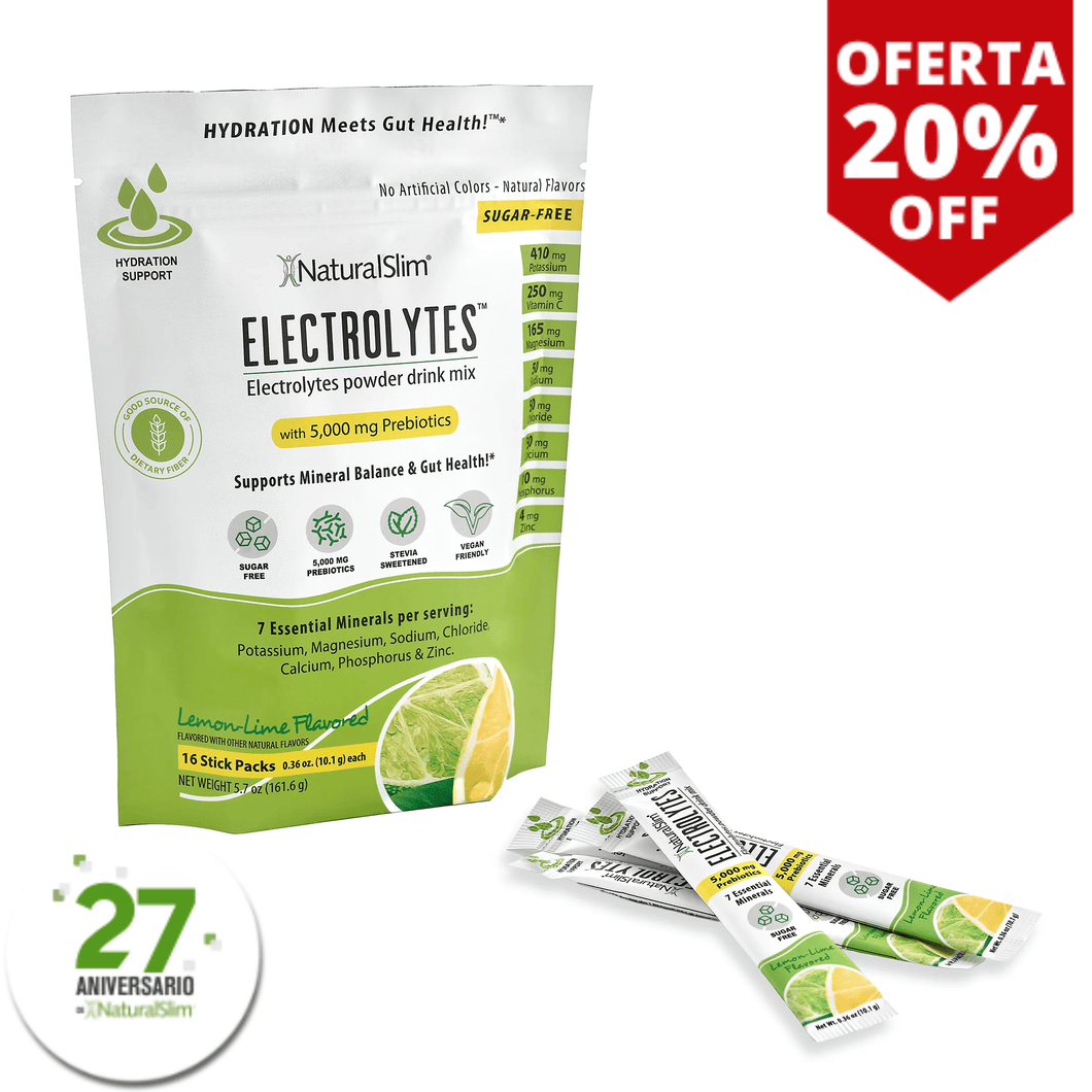 NaturalSlim® ELECTROLYTES™ - Lemon-Lime Flavored