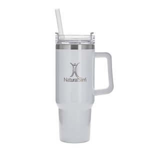 NaturalSlim® Tumbler (Limited Edition White) - Vaso térmico de acero inoxidable | 40 oz