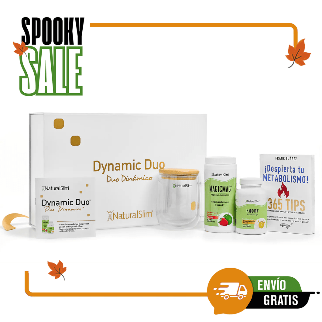 Dúo Dinámico Gift Set | Dynamic Duo Gift Set - MagicMag®, Kadsorb®, Libro ¡Despierta tu Metabolismo!, Mug y Caja de Regalo con Panfleto Informativo| Magnesio y Potasio