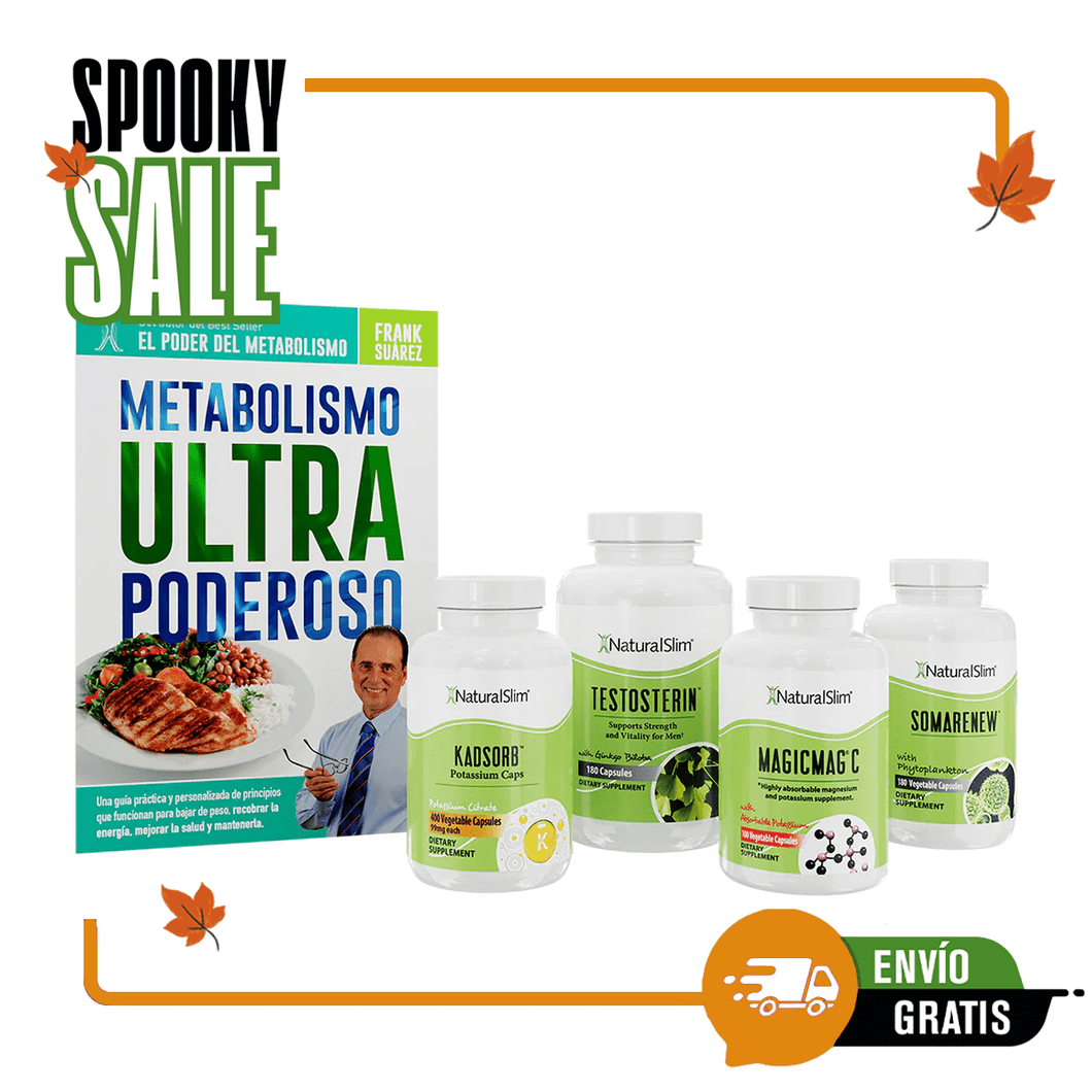 Kit de Ayuda Masculina | Envío GRATIS - Testosterin, Somarenew, MagicMag C, Kadsorb y Libro de Frank Suárez