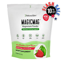 Cargar imagen en el visor de la galería, MagicMag® Stick Packs de 30 Unidades | Viaje-Travel | Fresa-Lima | Suplemento Citrato de Magnesio | Apoyo Relajante y Calmante*
