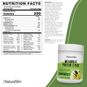Metabolic Protein C-Plus™  Vainilla | Batida