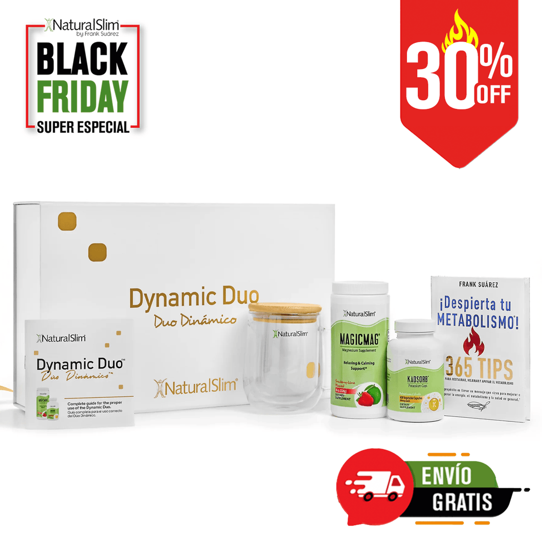 Dúo Dinámico Gift Set | Dynamic Duo Gift Set - MagicMag®, Kadsorb®, Libro ¡Despierta tu Metabolismo!, Mug y Caja de Regalo con Panfleto Informativo| Magnesio y Potasio