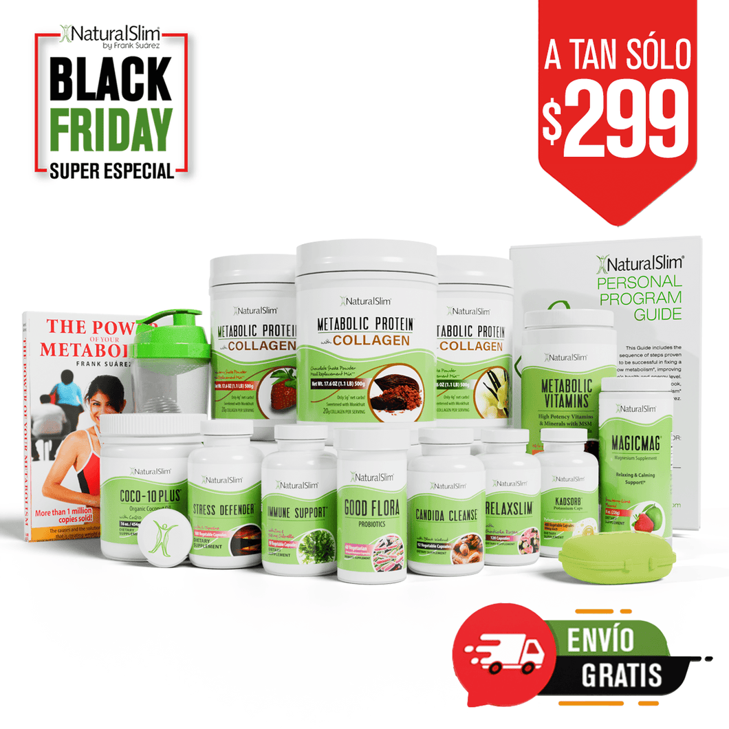 Programa Personal de NaturalSlim® | Envío GRATIS | Oferta Todo Incluido Guia y Consultas de Progreso con un Consultor Certificado Asignado