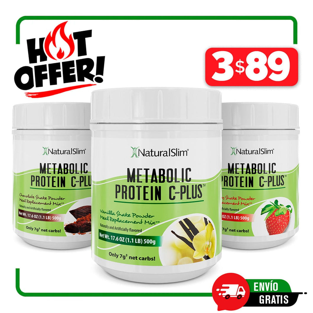 Combo 3 Frascos Metabolic Protein C-Plus™ x $89 | Envío GRATIS