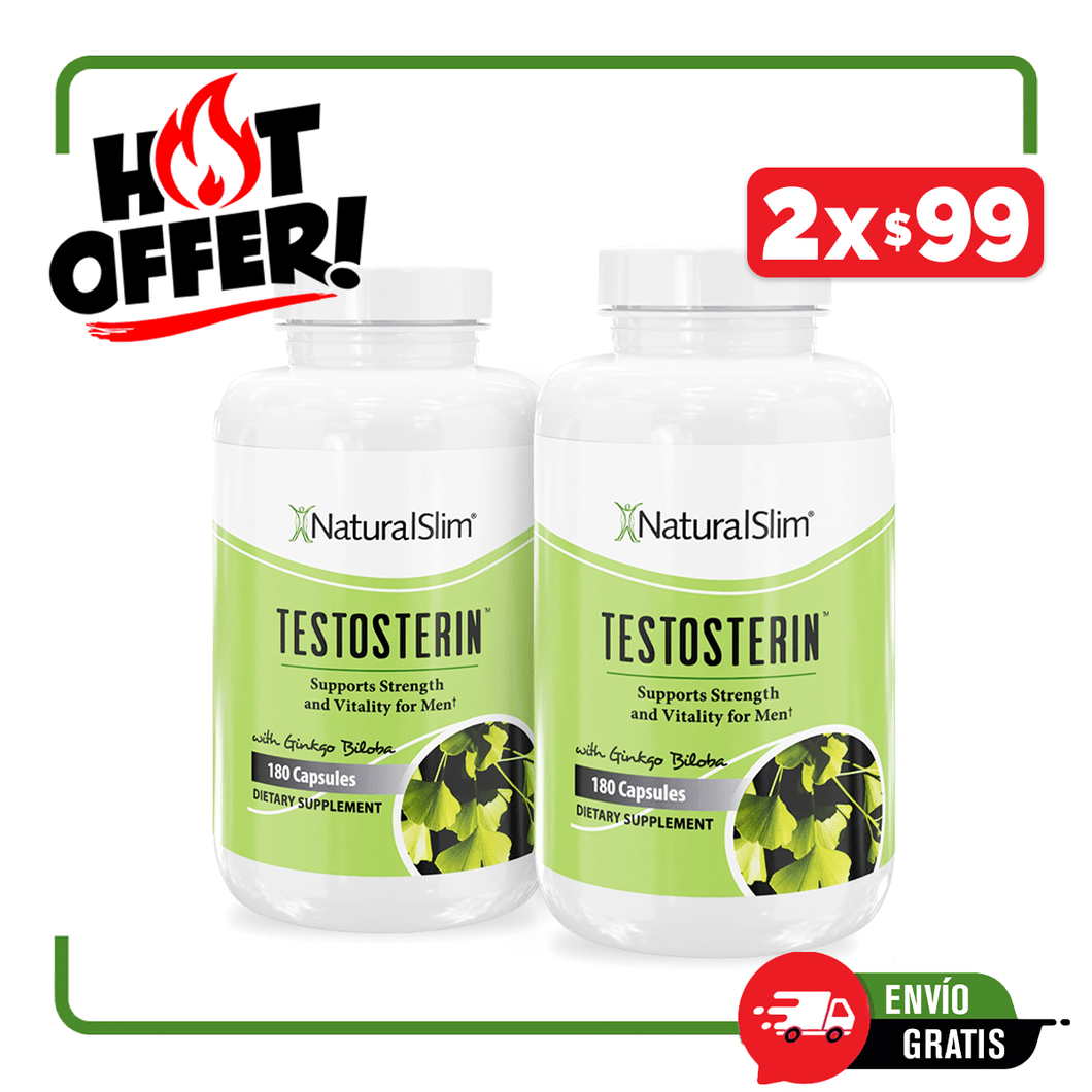 OFERTA 2 Frascos de Testosterin™ | Caballeros
